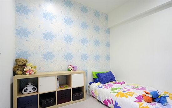 低成本裝修的89平3居室 巧用壁紙妝點空間