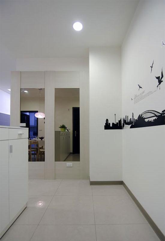 低成本裝修的89平3居室 巧用壁紙妝點空間